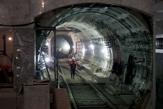 Тоннель на станции Бухарестская