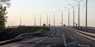 Петербургское шоссе, путепровод перед открытием