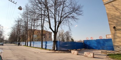 Военное инженерно-строительное училище в Пушкине после сноса