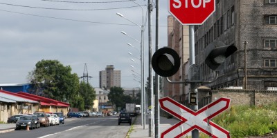 Черниговская улица, железнодорожный переезд, светофор